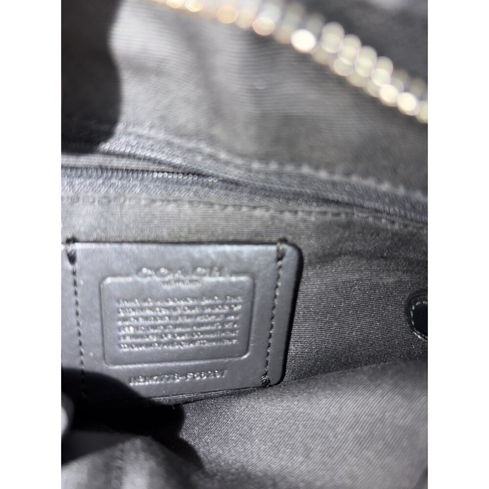 Coach Signature File Leather Crossbody Bag – Black/Gray | Authentic - Picture 5 of 9
